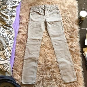 madewell light gray skinny jeans